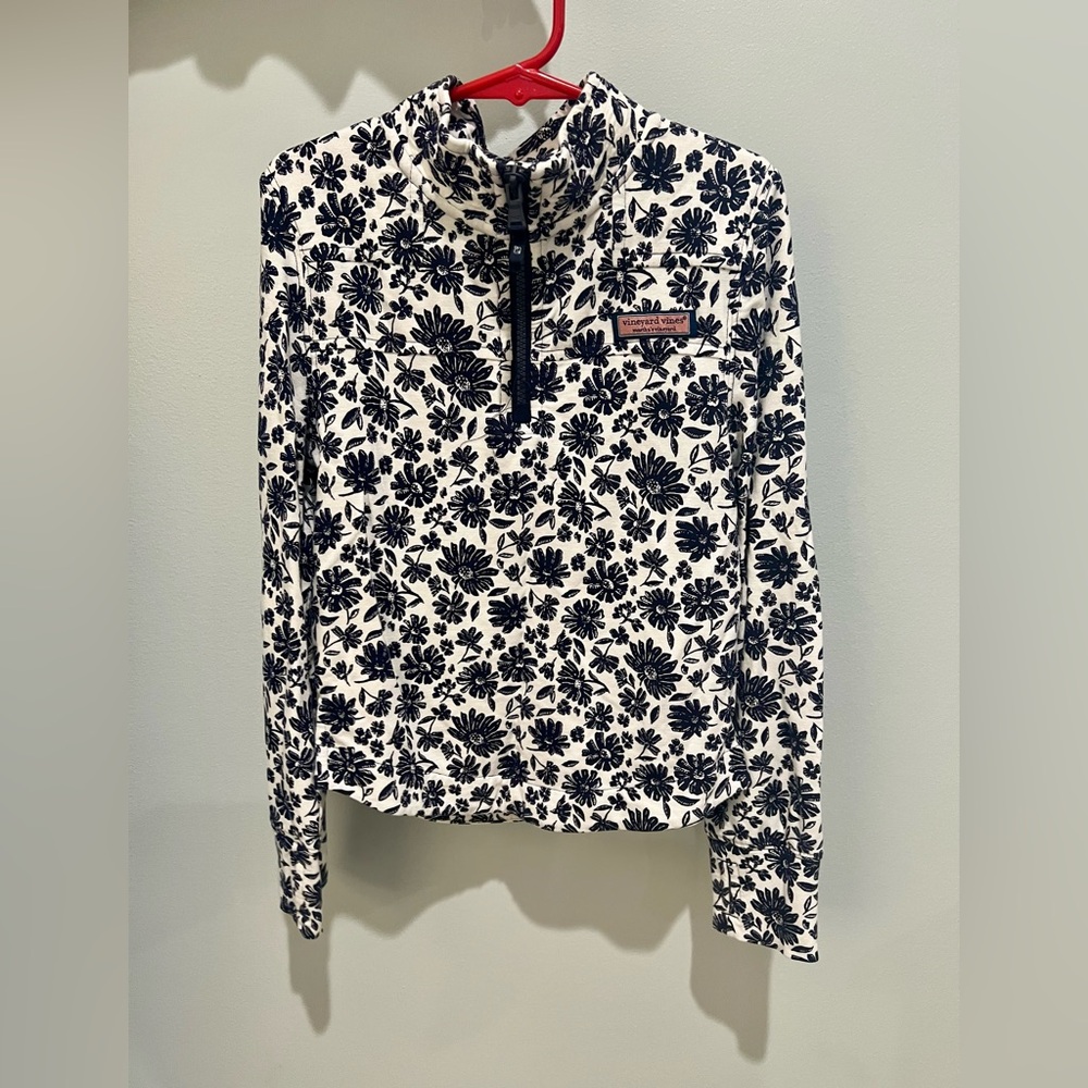 Vineyard Vines Girls Dreamcloth Half Zip Pullover XS